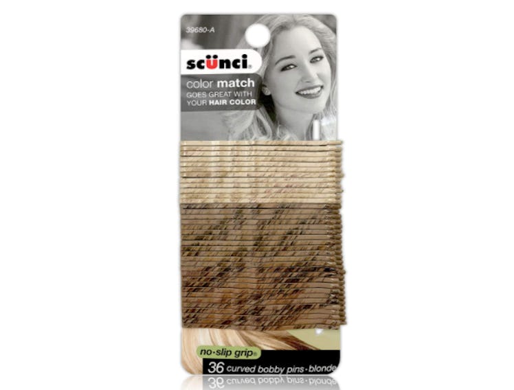 Scunci No-Slip Grip Color Match Curve Bobby Pins (36-Pack)