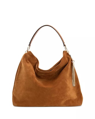 Callie Large Suede Shoulder Bag