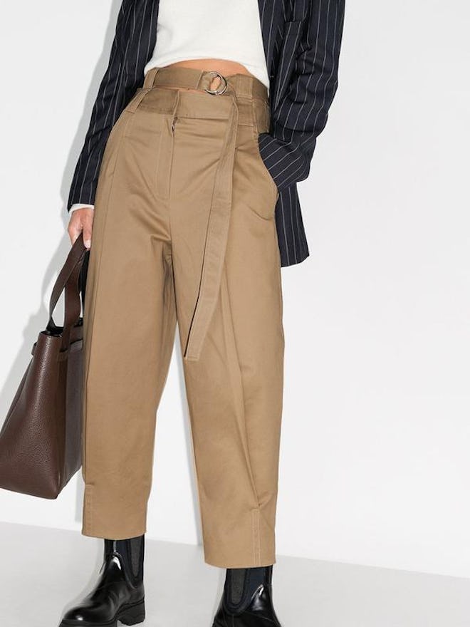Myriam Twill Double Waisted Sculpted Pant