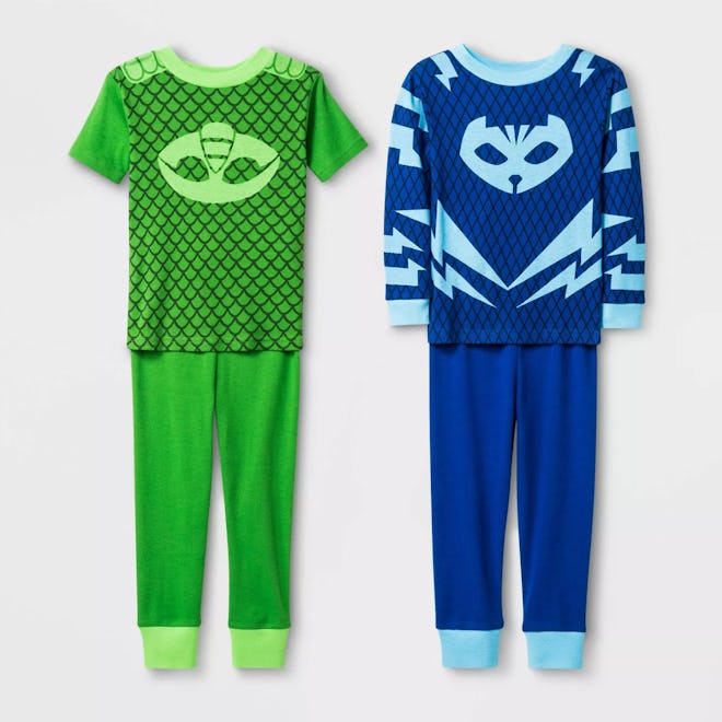 Toddler Boys 4-Piece PJ Mask Pajama Set