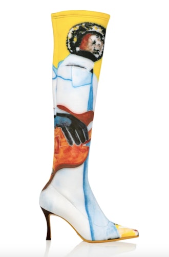 Brother Vellies by Pyer Moss Tall Mamba Boot in Print