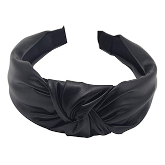 MHDGG Faux-Leather Knotted Headband