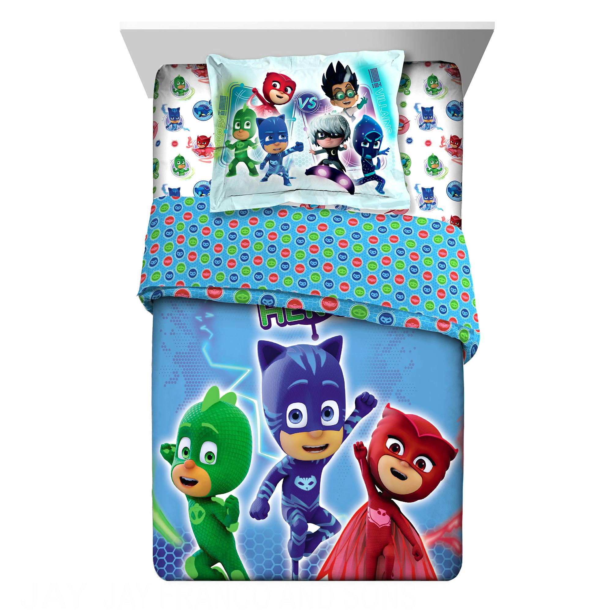 PJ MASK SUPER SOFT TRAVEL PILLOW CUSHION KIDS BOYS GIRLS FANS CHILDREN GIFT 