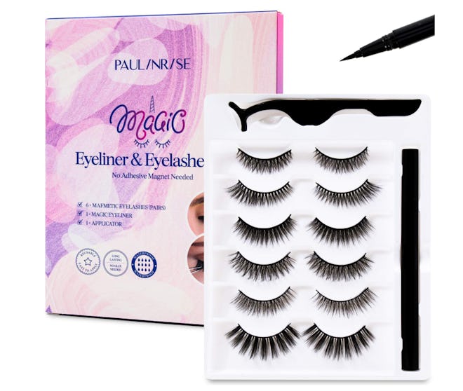 Paulinrise Magnetic Eyeliner and Eyelashes Kit (6-Pack)