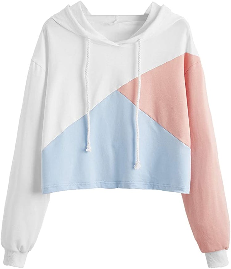 Romwe Cropped Hoodie