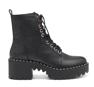 MECALE LEATHER COMBAT BOOTIES