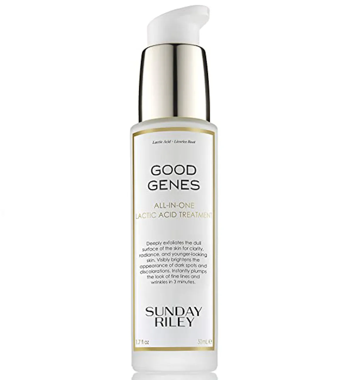 These AHA Serums Will Give You Your Clearest, Smoothest Skin 2 Sunday Riley Good Genes All-in-One Lactic Acid Treatment