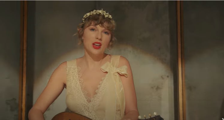 A screenshot from Taylor Swift's "Willow" music video.
