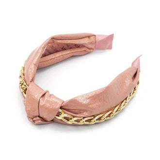 Patent Knotted Headband with Chain