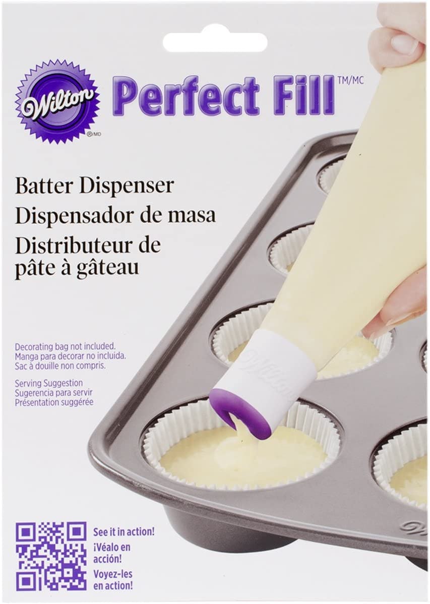 Dispenser Wilton Perfect Fill Per Impasto - Riempi Pirottini Senza Pasticci! Adatto Per Sac à Poche Da 40cm - Foto 8