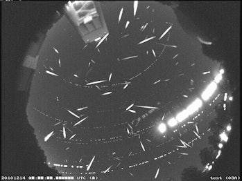 geminid meteor shower image by NASA