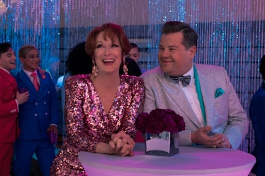 Meryl Streep and James Corden in The Prom.