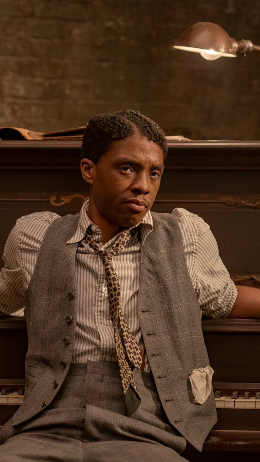 Chadwick Boseman in 'Ma Rainey's Black Bottom,' via the Netflix press site.