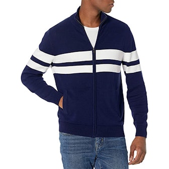 Amazon Essentials Men's Standard Cotton Full-zip Sweater