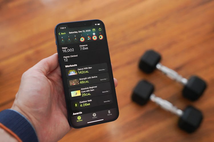 Apple Fitness+ review: Apple Fitness+ app on iPhone 12