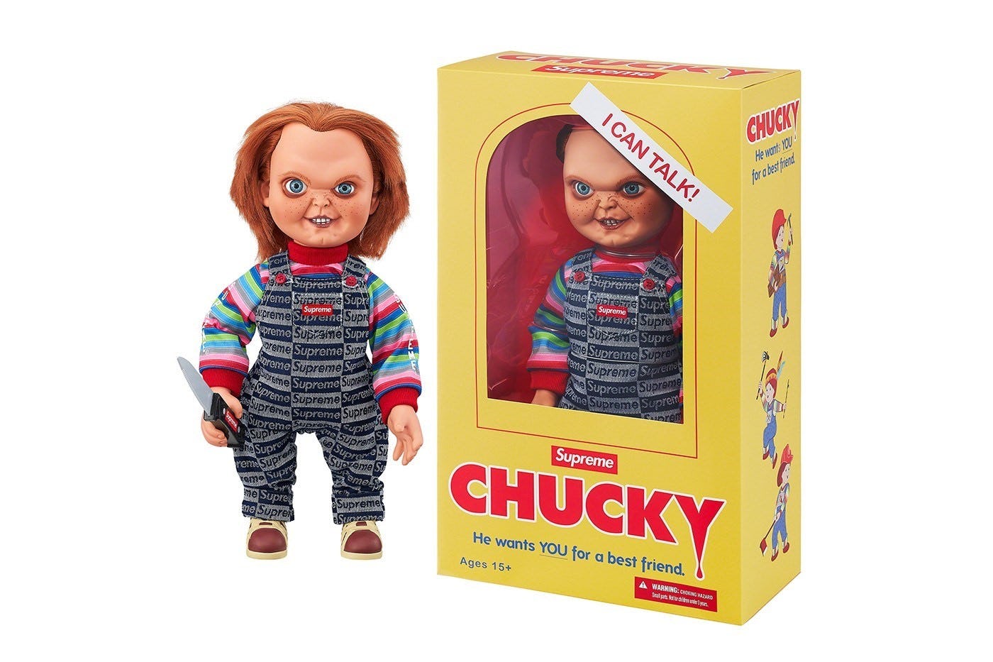 Supreme gave the Chucky doll a hypebeast makeover