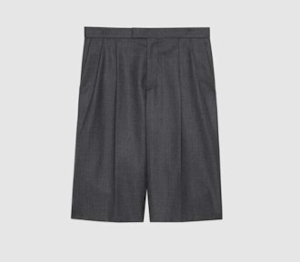 Wool Grisaille Bermuda Shorts