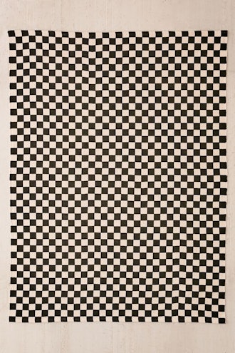 Checkerboard Printed Rug