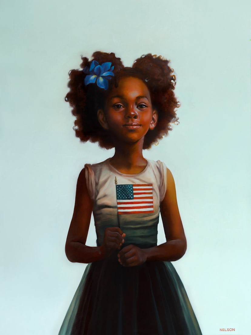 Award-winning artist Kadir Nelson celebrates the 2020 Presidential Election with a glowing painting ...