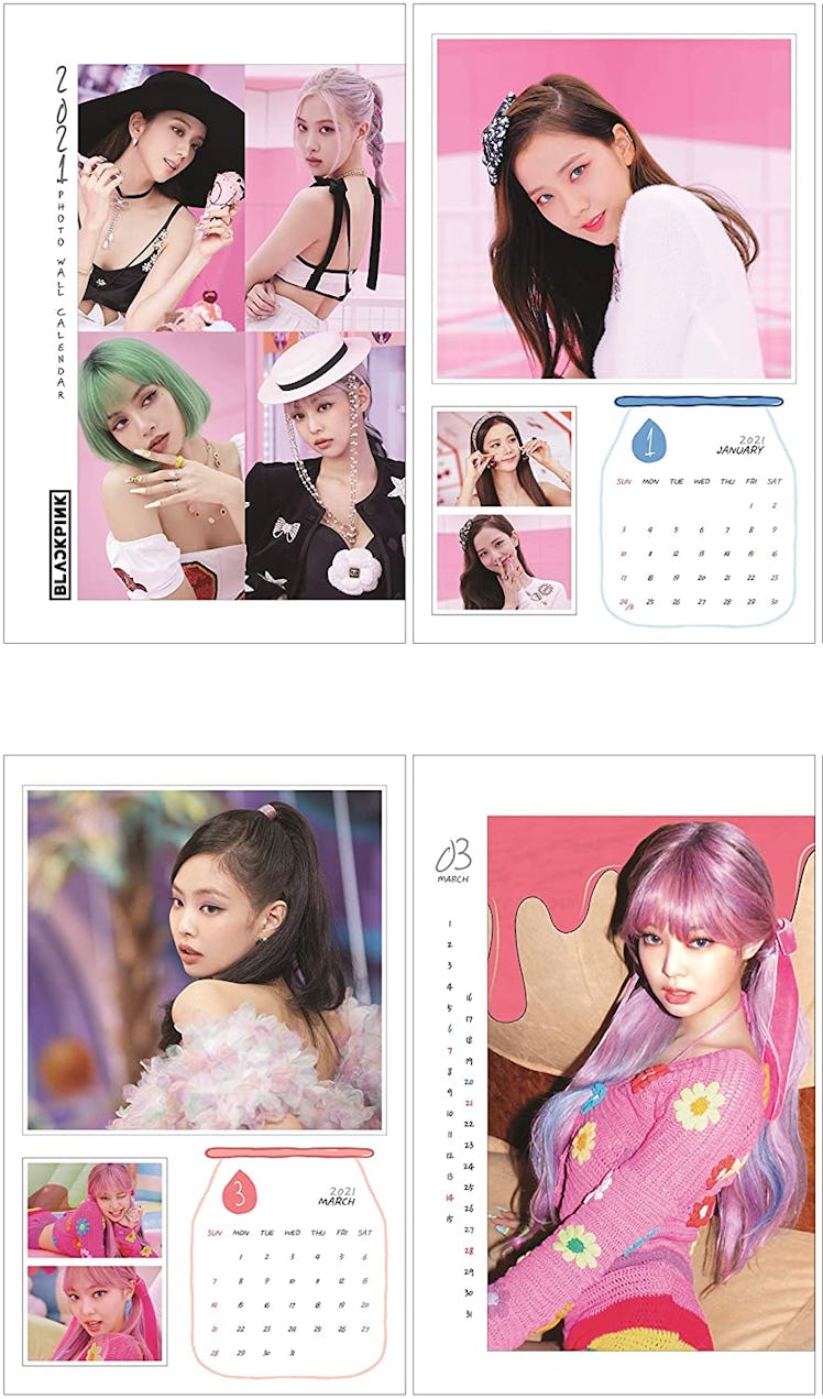 BLACKPINK 2021 New Wall Calendar + IDOLPARK Gift (Special Blackpink Photocards set)