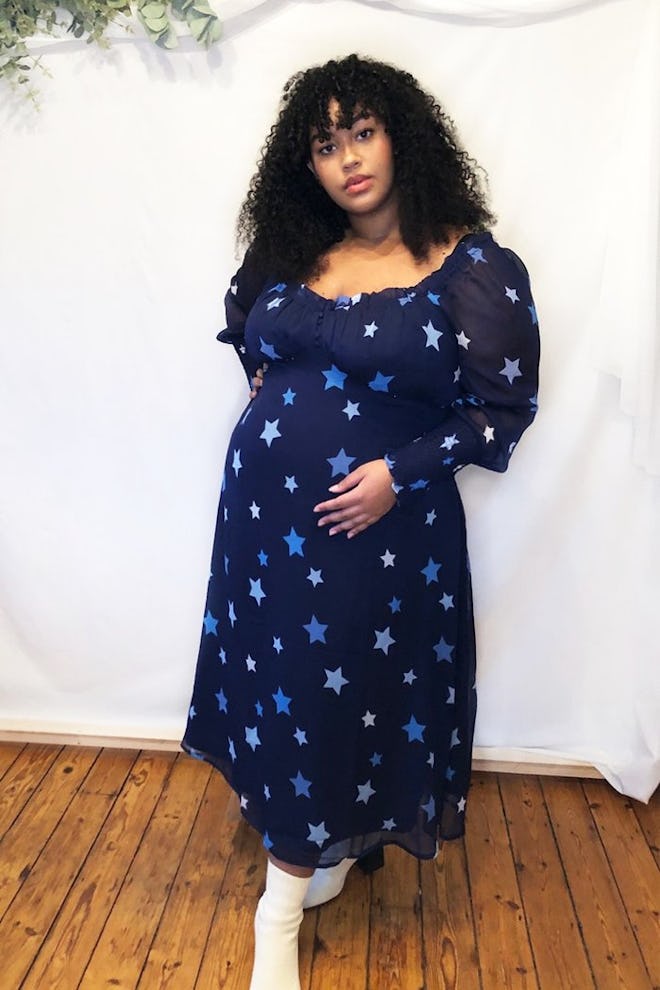 Aurora Star Sweetheart Midi Dress