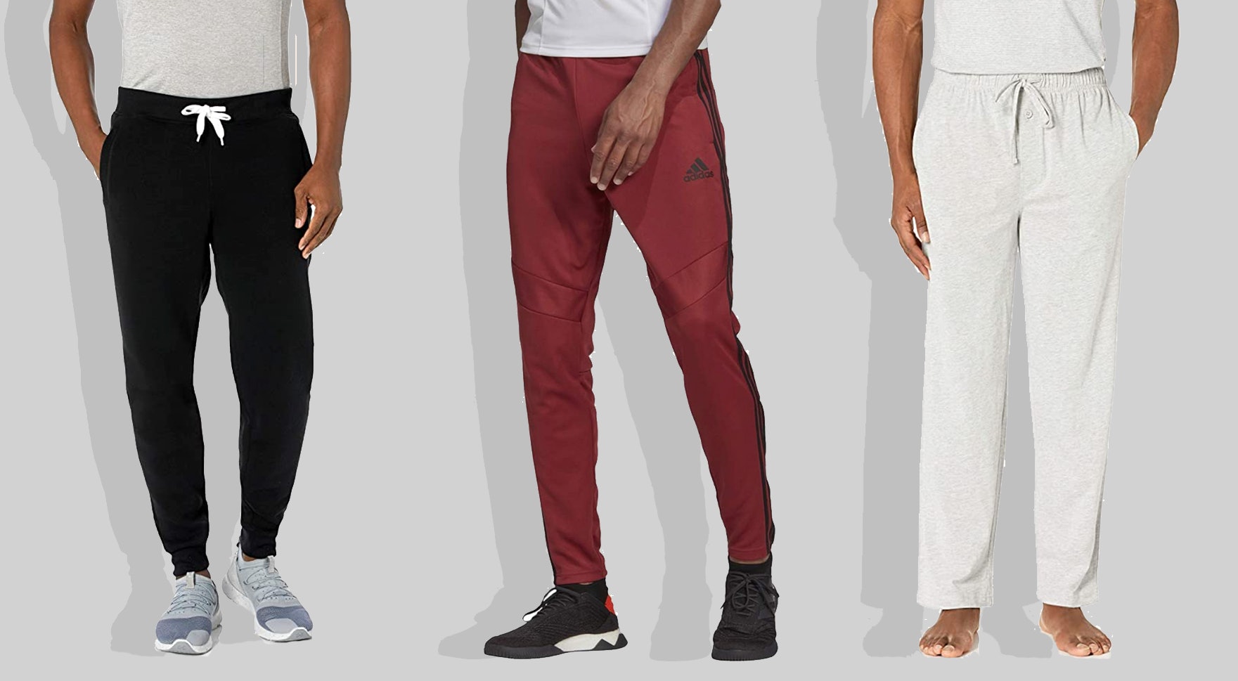 mens lined lounge pants