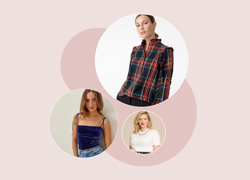 The best tops to wear to all your holiday celebrations, whether you like velvet, big sleeves, or pla...