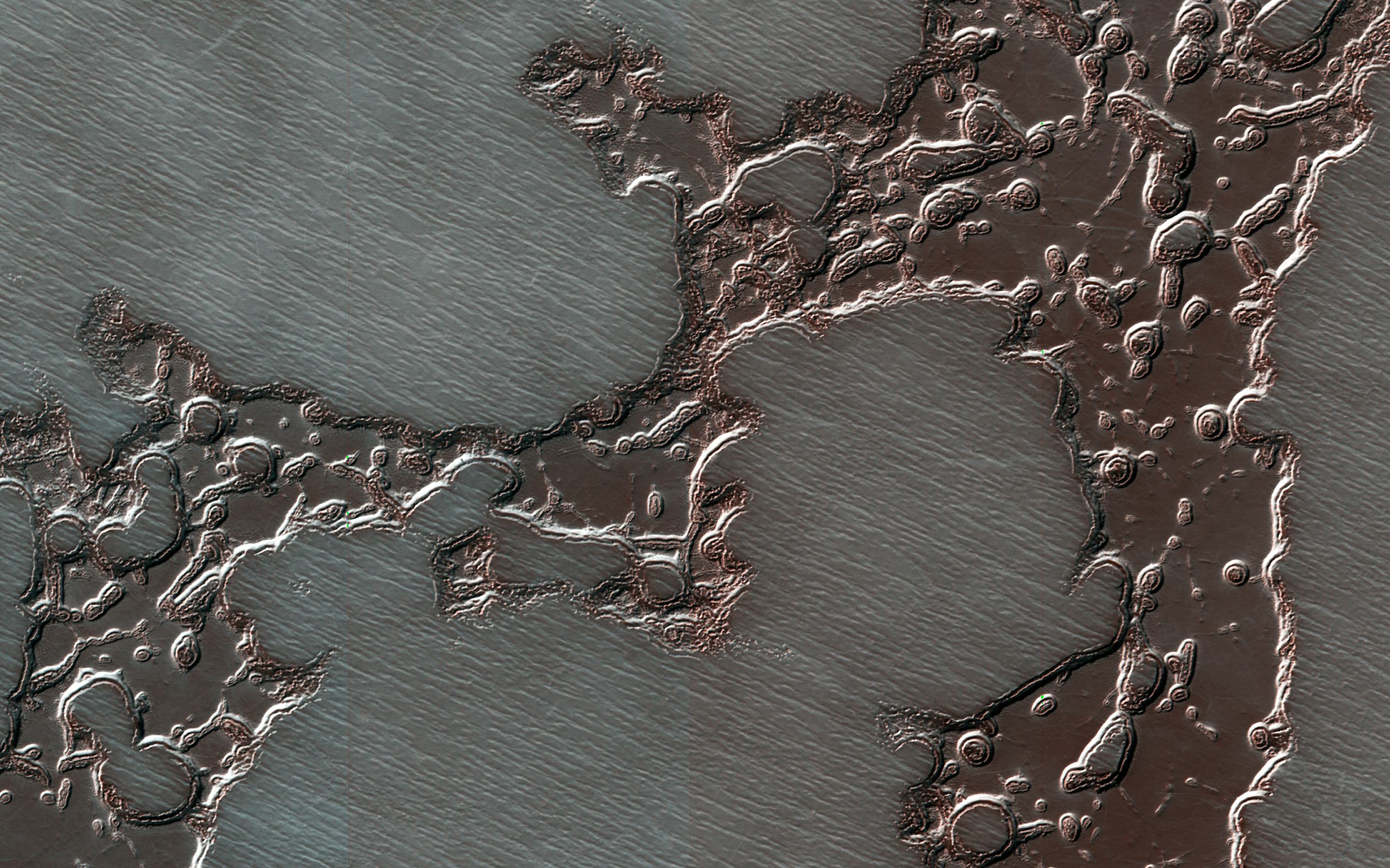 water ice on mars south pole