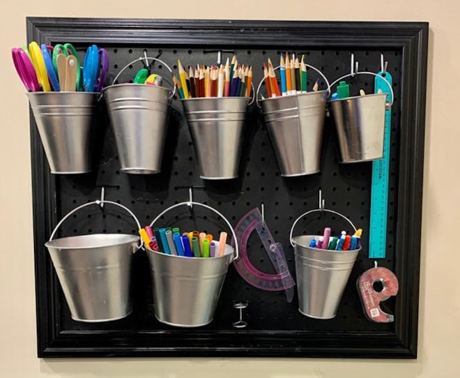 Rustic Framed Pegboard