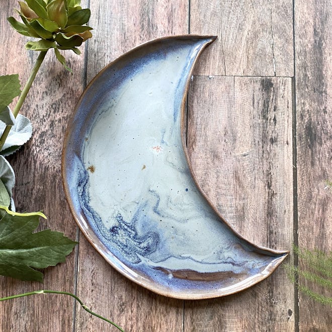 Stoneware Moon Platter