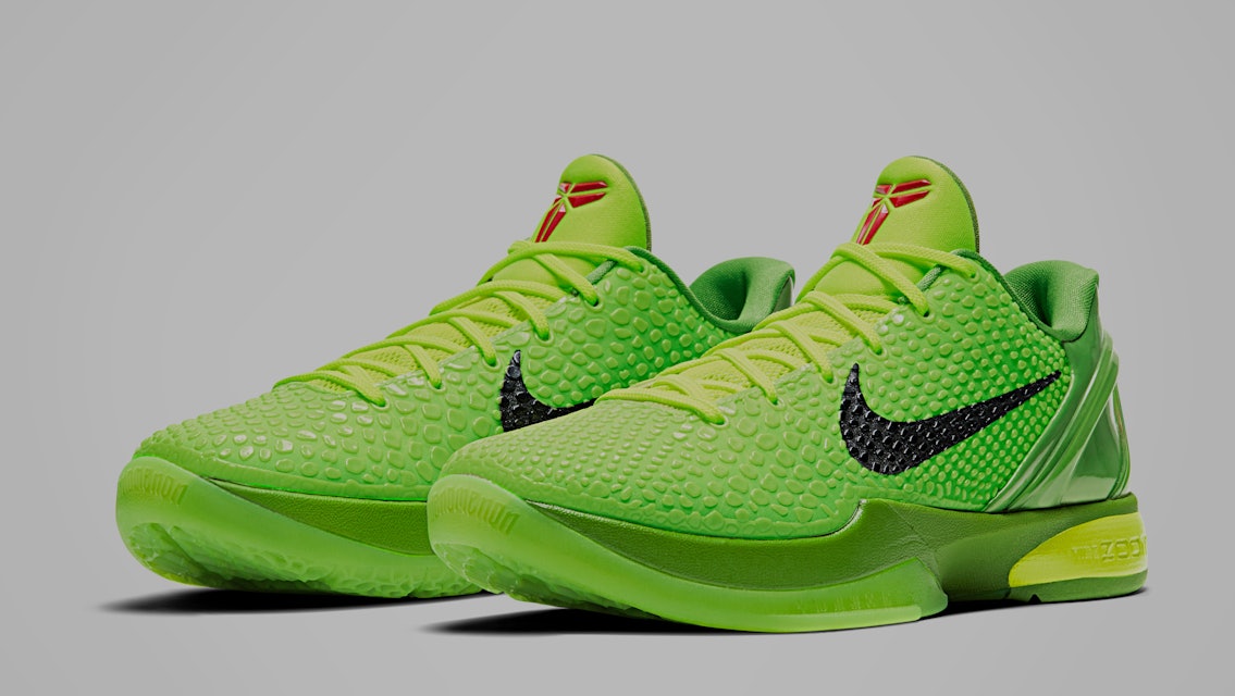 Nike'S Iconic Kobe 6 'Grinch' Sneaker Is Coming Back Better Than Ever