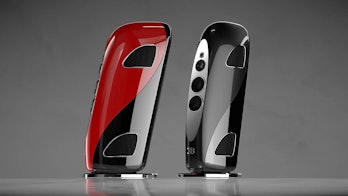 The red and black series for Bugatti and Tidal's audio speakers.