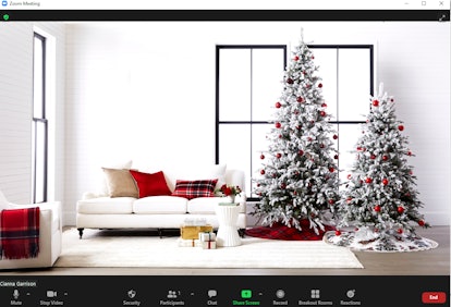 These Christmas tree Zoom backgrounds will make your calls so festive.