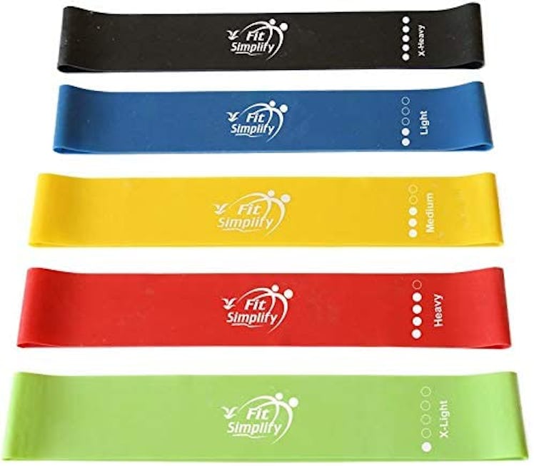 Fit Simplify Resistance Loop Exercise Bands (Set of 5)