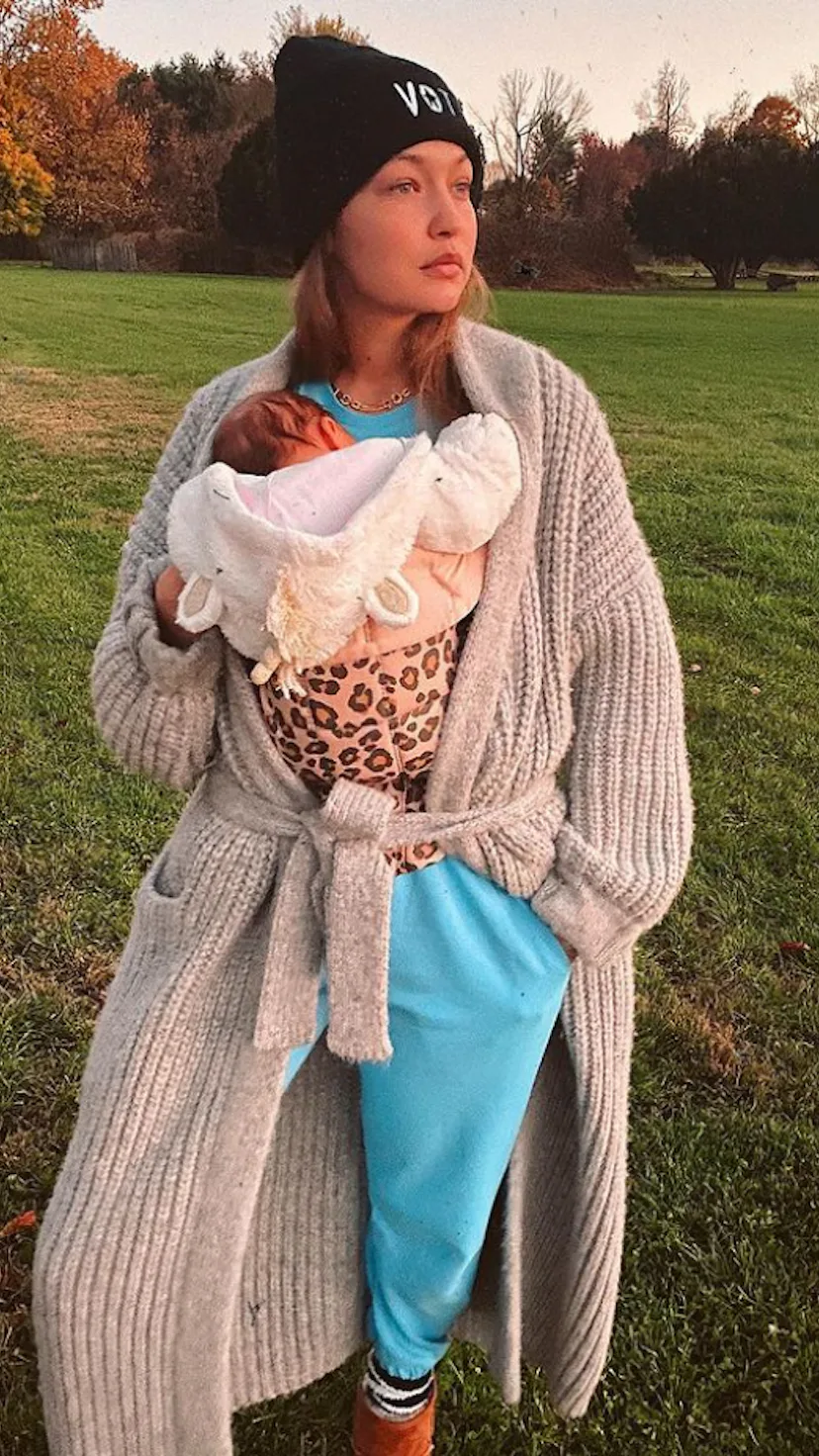 Gigi Hadid is one of many celebrities who gave birth in 2020.