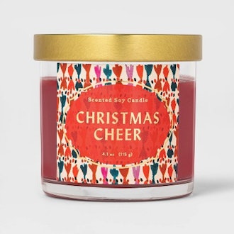 Lidded Glass Jar Candle Christmas Cheer 