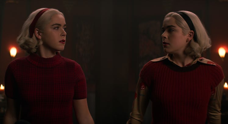 Sabrina created a second version of herself in the Part 3 finale.