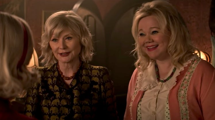 The original Aunt Zelda and Aunt Hilda from 'Sabrina the Teenage Witch' in Netflix's 'Chilling Adven...