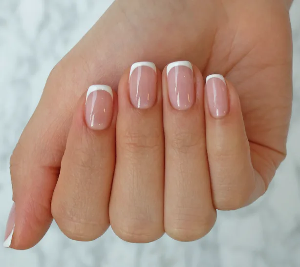 Baby French Nails Are A Super Cute Twist On A Classic Mani baby-french-nails-are-a-super-cute-twist-on-a-classic-mani