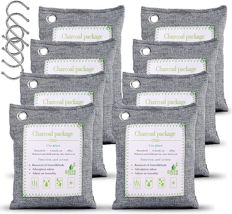 WGCC Activated Bamboo Charcoal Air Purifying Bags (8-Pack)