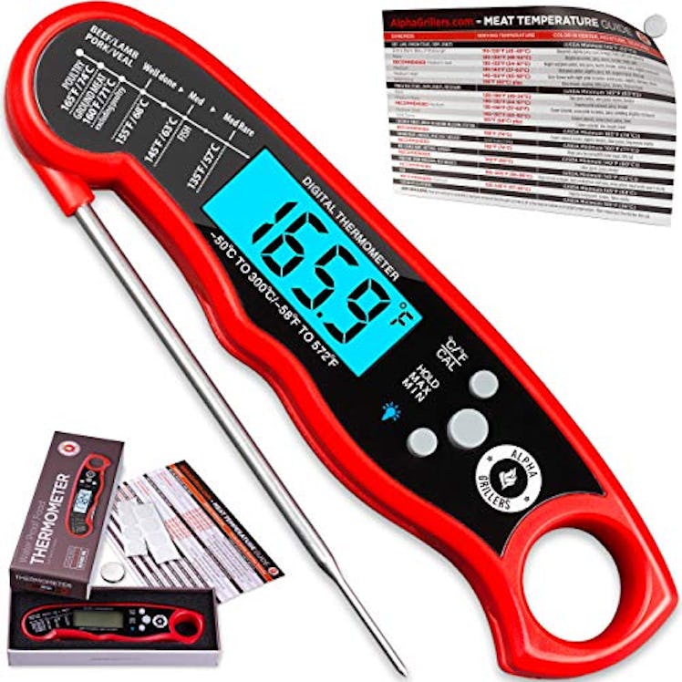 Alpha Grillers Instant Read Meat Thermometer 