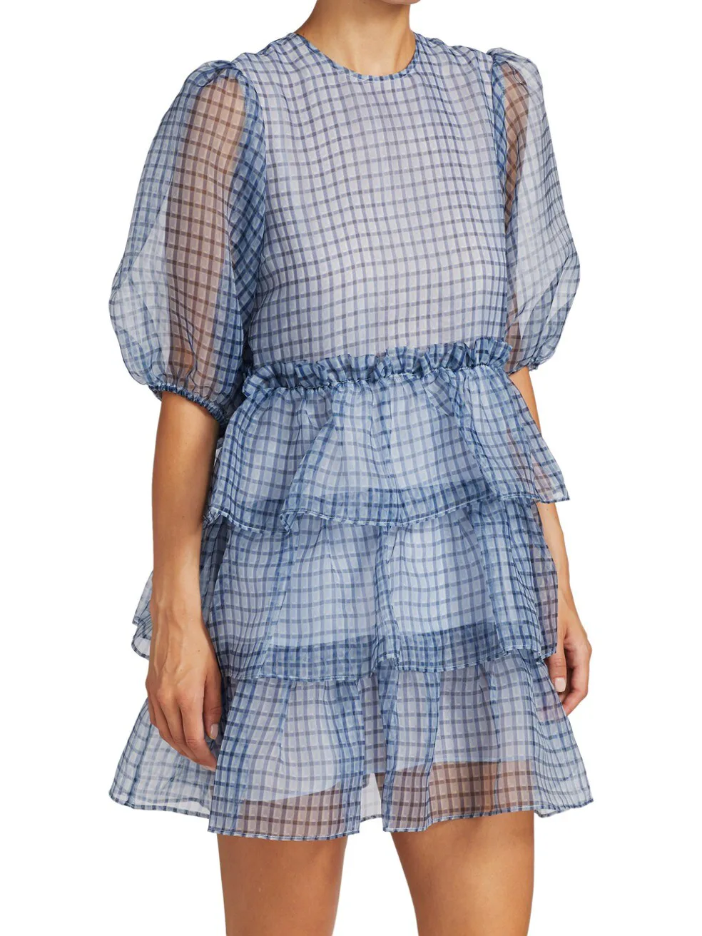 sachin and babi light blue dress Princesa Black Lace Drop Waist Maxi Dress