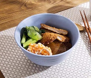 NAWOVAO Unbreakable Wheat Straw Cereal Bowls (Set of 4)