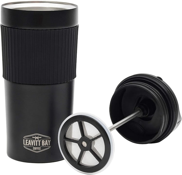 Leavitt Bay Coffee French Press Travel Mug