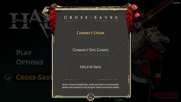 Hades cross-save function isn't coming with v1.0, planned for
