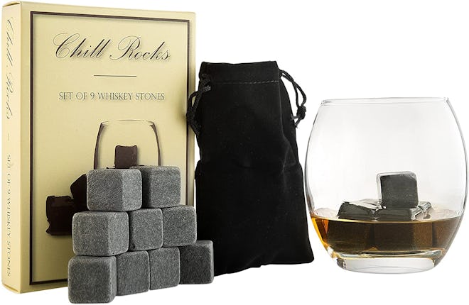 Quiseen Grey Whiskey Chilling Stones (Set Of 9)