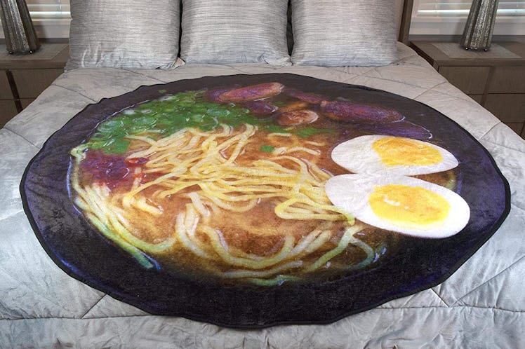 Just Funky Ramen Bowl Fleece Throw Blanket 