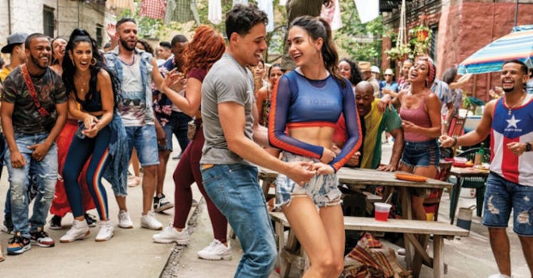 Anthony Ramos and Melisa Barrera in a scene from In the Heights.