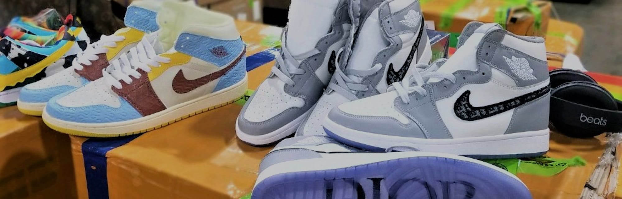 U.S. Customs seized $32 million in fake Jordan sneakers and other goods