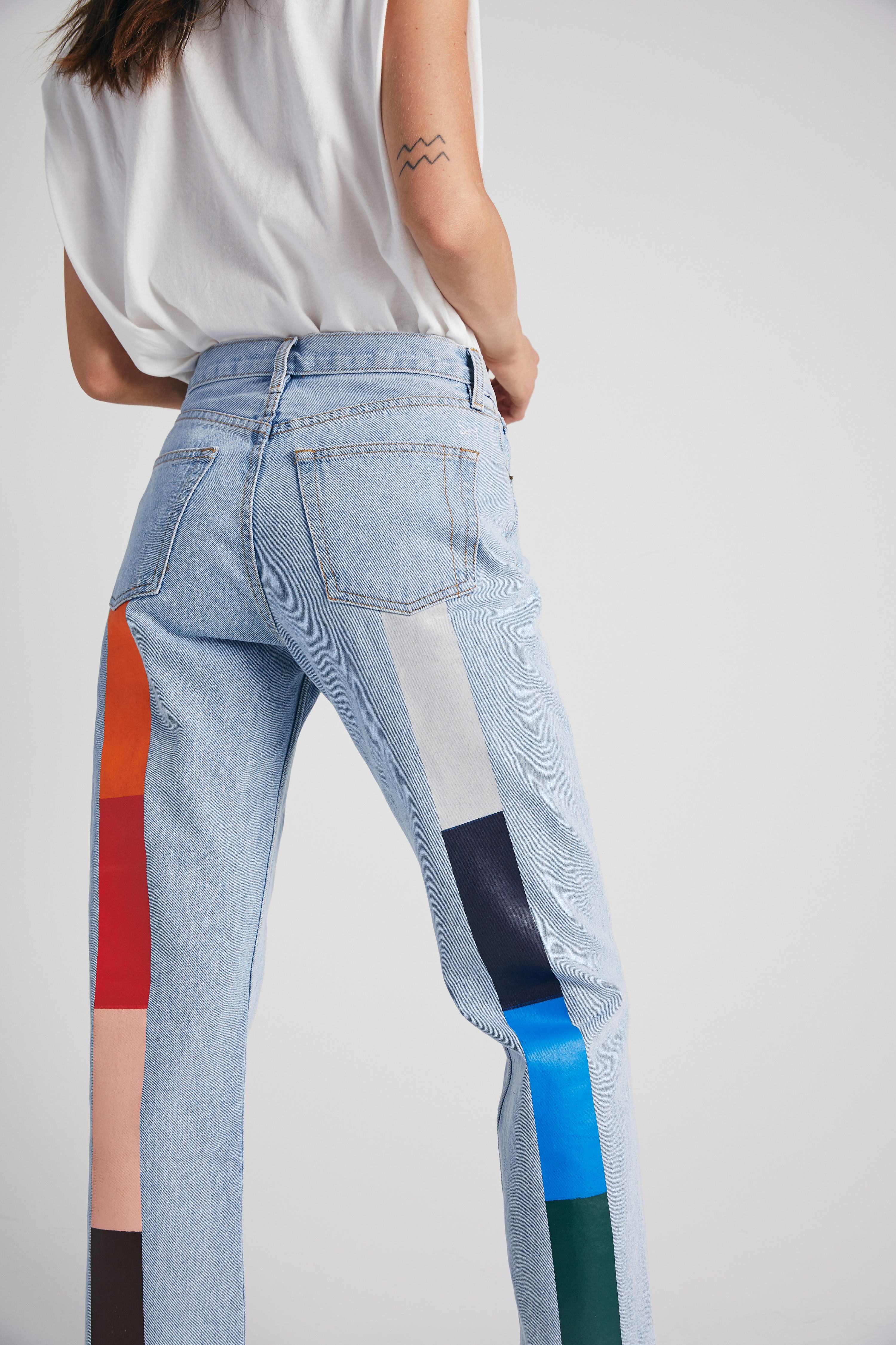 Painted hot sale jeans diy